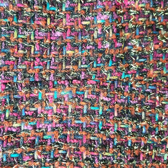 Chico's Rainbow Shine Vikey Wool Blend Multicolor Blazer Jacket Women Sz 2 / L - Picture 10 of 16